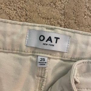 Oat white size 25 flare pants (ankle length)